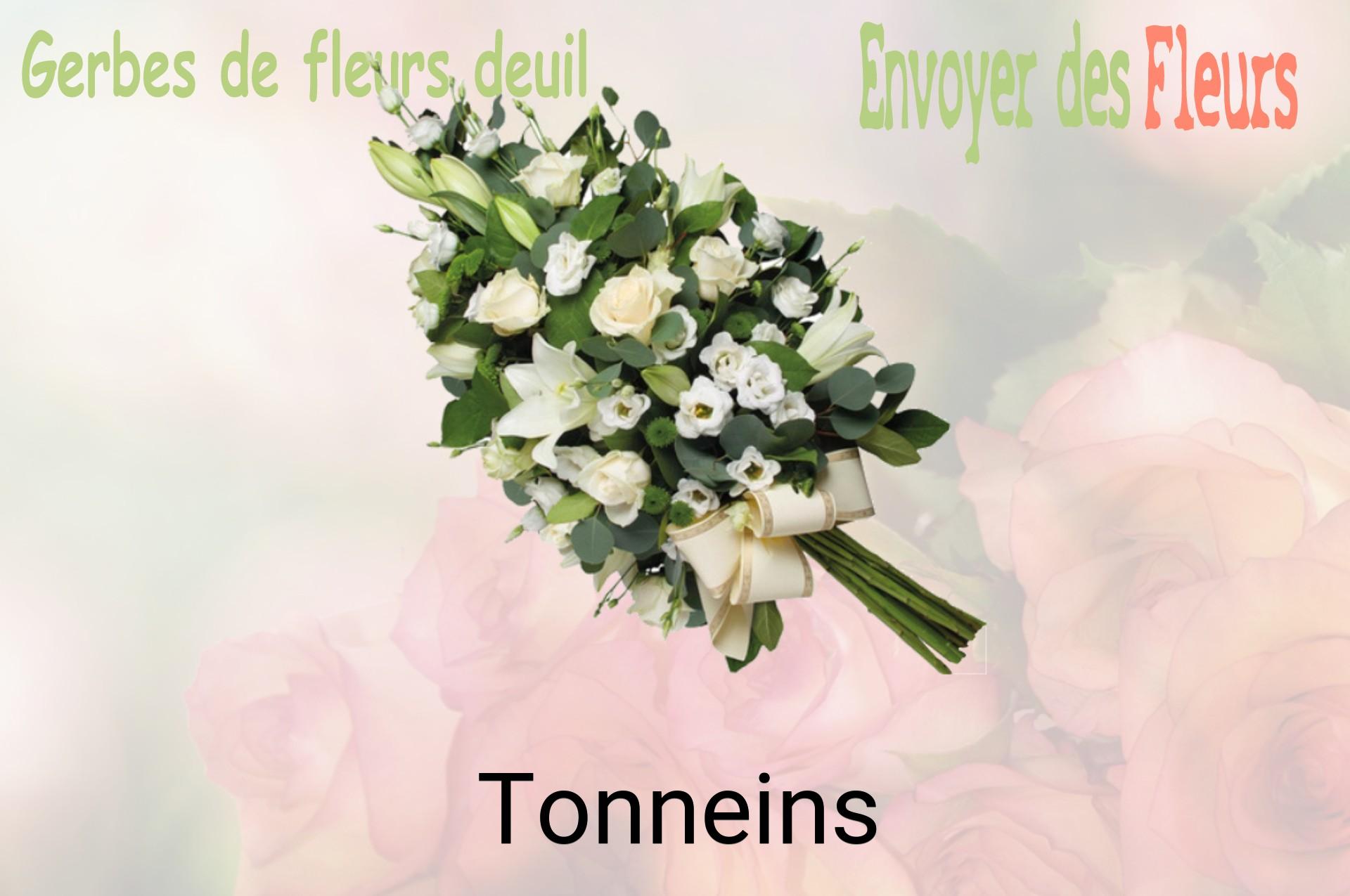 Gerbe de fleurs de deuil livrée à Tonneins